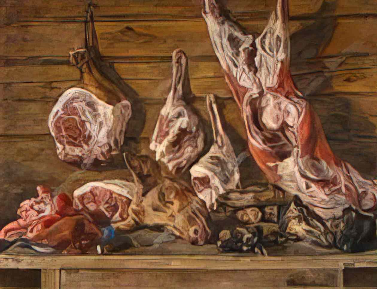 Pyotr Konchalovsky still life the meat 1936 Art A4 Photo Print