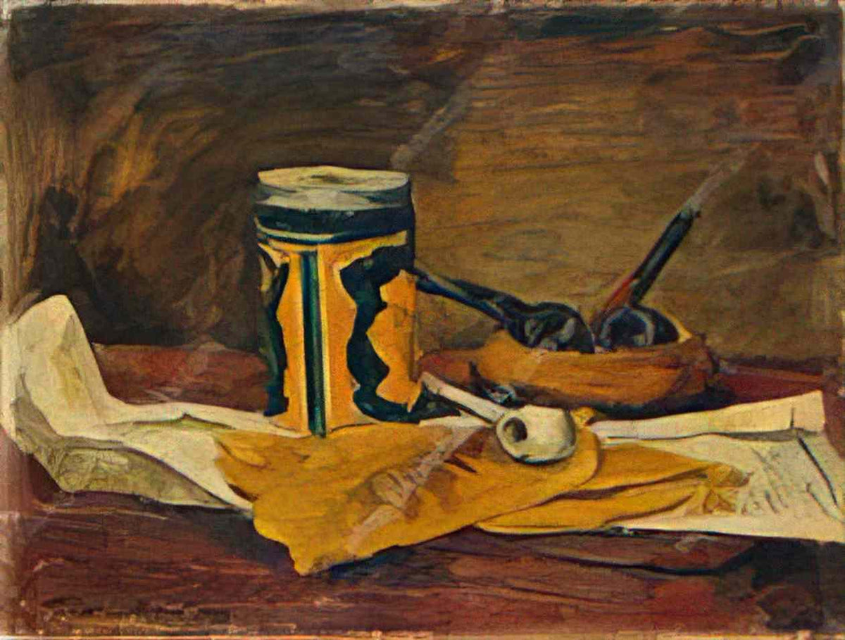 Pyotr Konchalovsky still life tobacco leaves 1929 Art A4 Photo Print