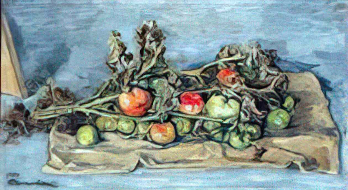 Pyotr Konchalovsky still life tomatoes on the bag 1954 Art A4 Photo Print