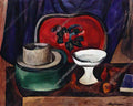 Pyotr Konchalovsky still life tray and green cardboard box 1912 Art A4 Photo Print