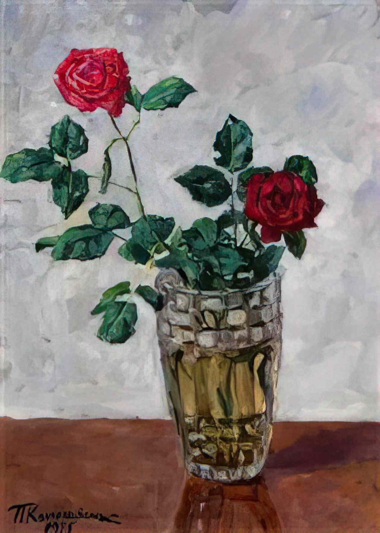 Pyotr Konchalovsky still life with flowers 1955 Art A4 Photo Print