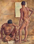 Pyotr Konchalovsky students in the studio nude 1933 Art A4 Photo Print