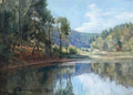 Pyotr Konchalovsky the evening landscape with a lake 1939 Art A4 Photo Print