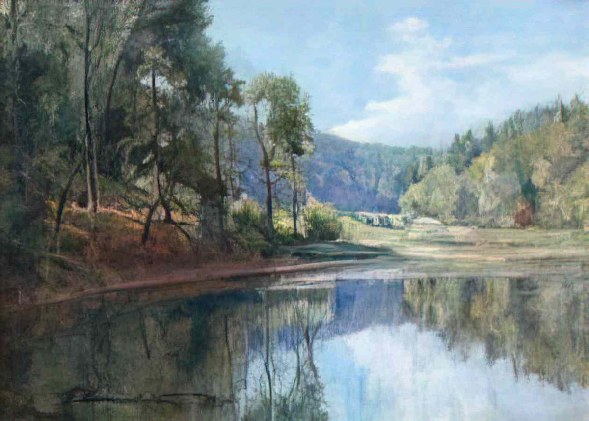 Pyotr Konchalovsky the evening landscape with a lake 1939 Art A4 Photo Print
