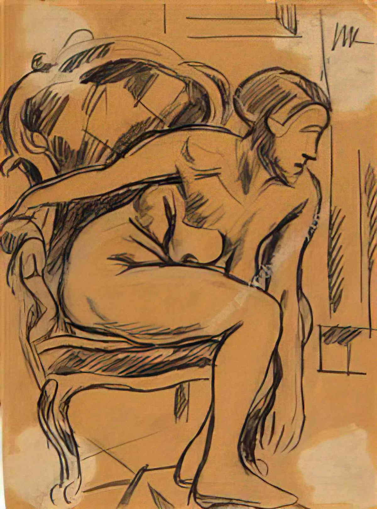 Pyotr Konchalovsky the female figure 1915 Art A4 Photo Print