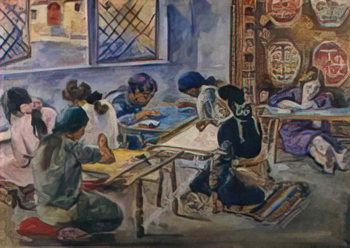 Pyotr Konchalovsky the first group of bakhchisarai 1930 Art A4 Photo Print