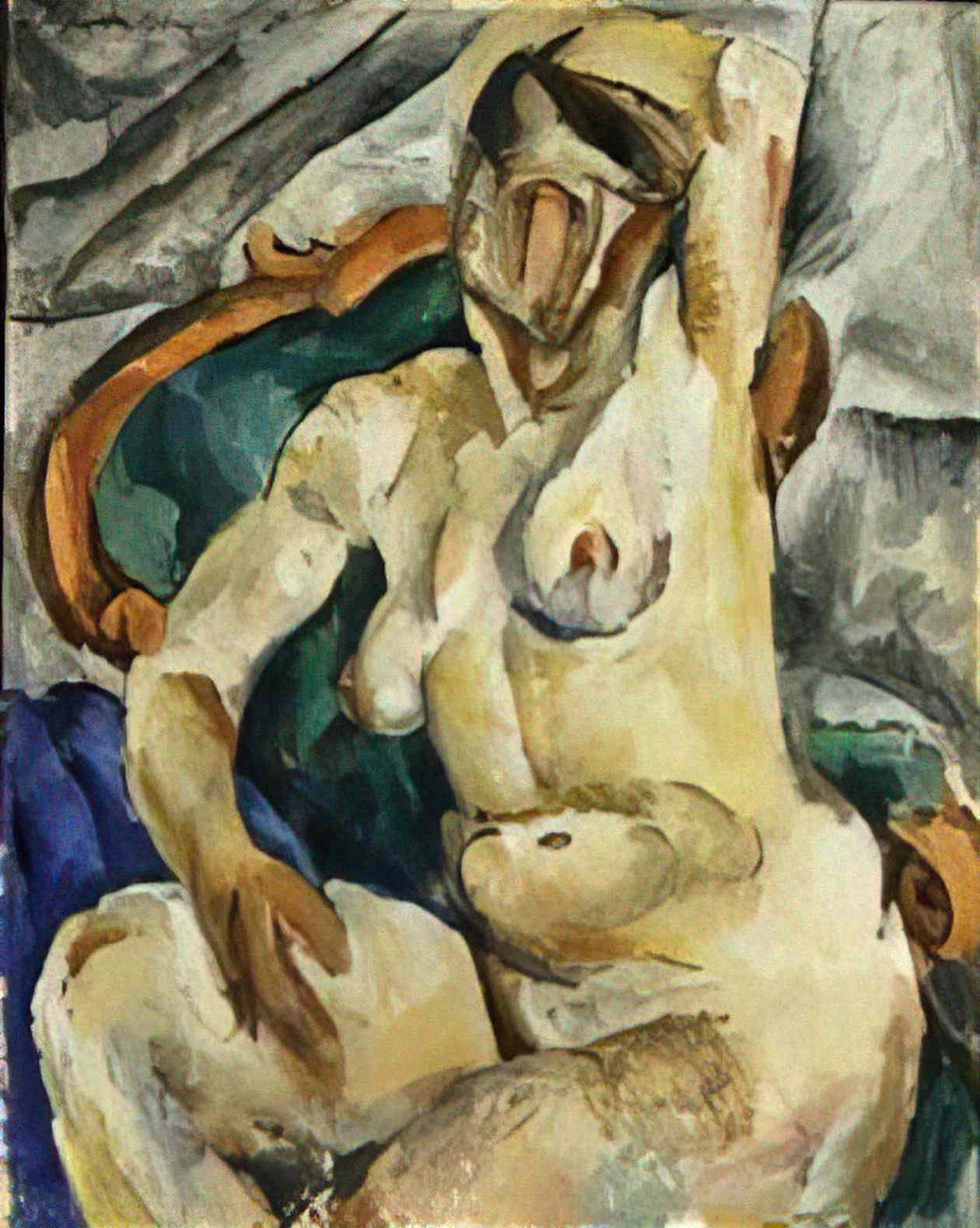 Pyotr Konchalovsky the model in a chair 1918 Art A4 Photo Print