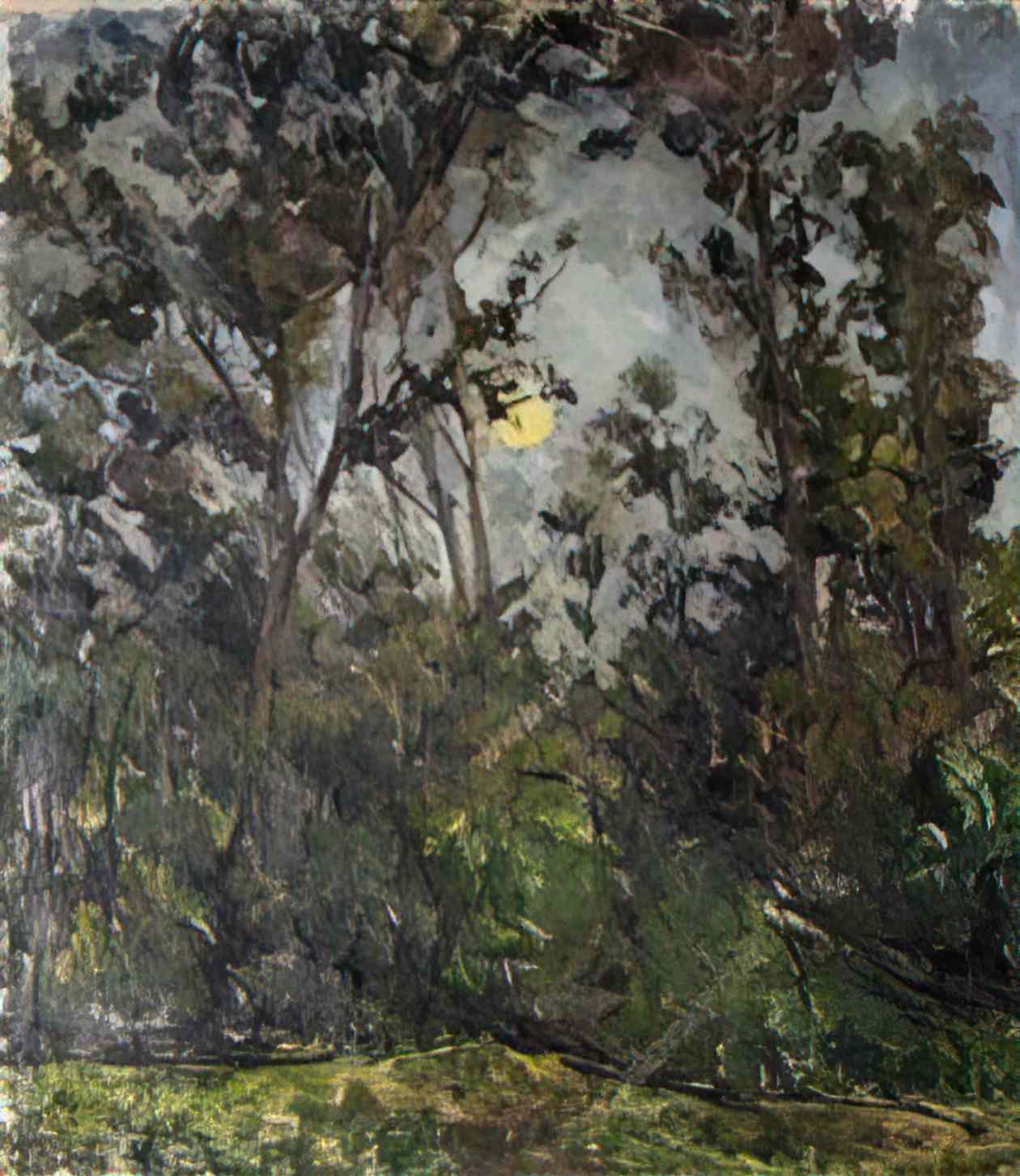 Pyotr Konchalovsky the moon through the trees 1923 Art A4 Photo Print