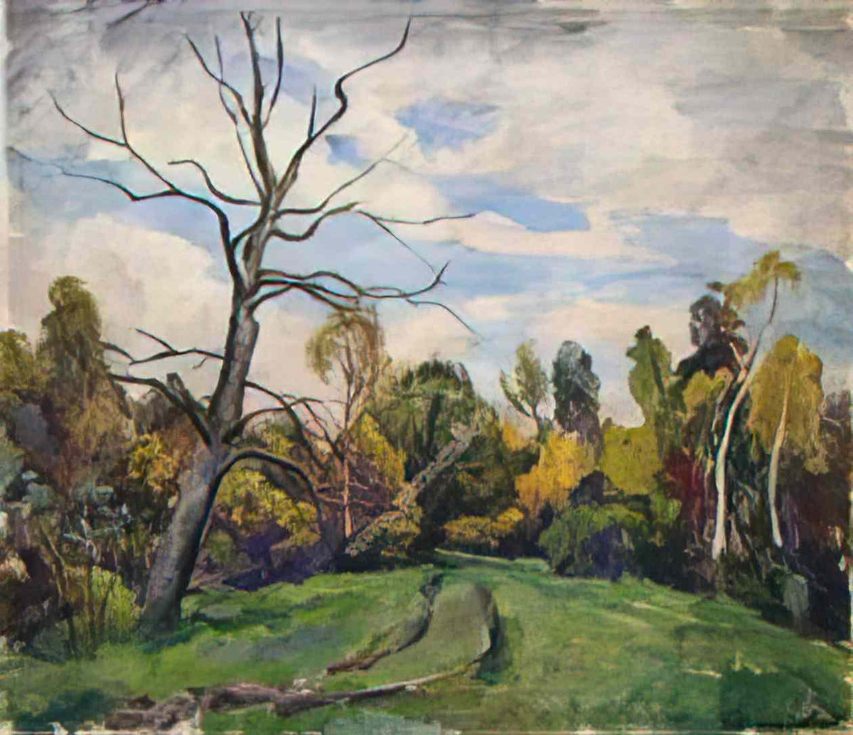 Pyotr Konchalovsky the road dry wood 1930 Art A4 Photo Print
