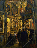 Pyotr Konchalovsky the service in st sophia cathedral 1928 Art A4 Photo Print