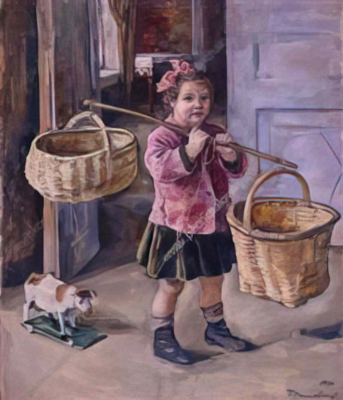 Pyotr Konchalovsky to the water katya with baskets 1934 Art A4 Photo Print