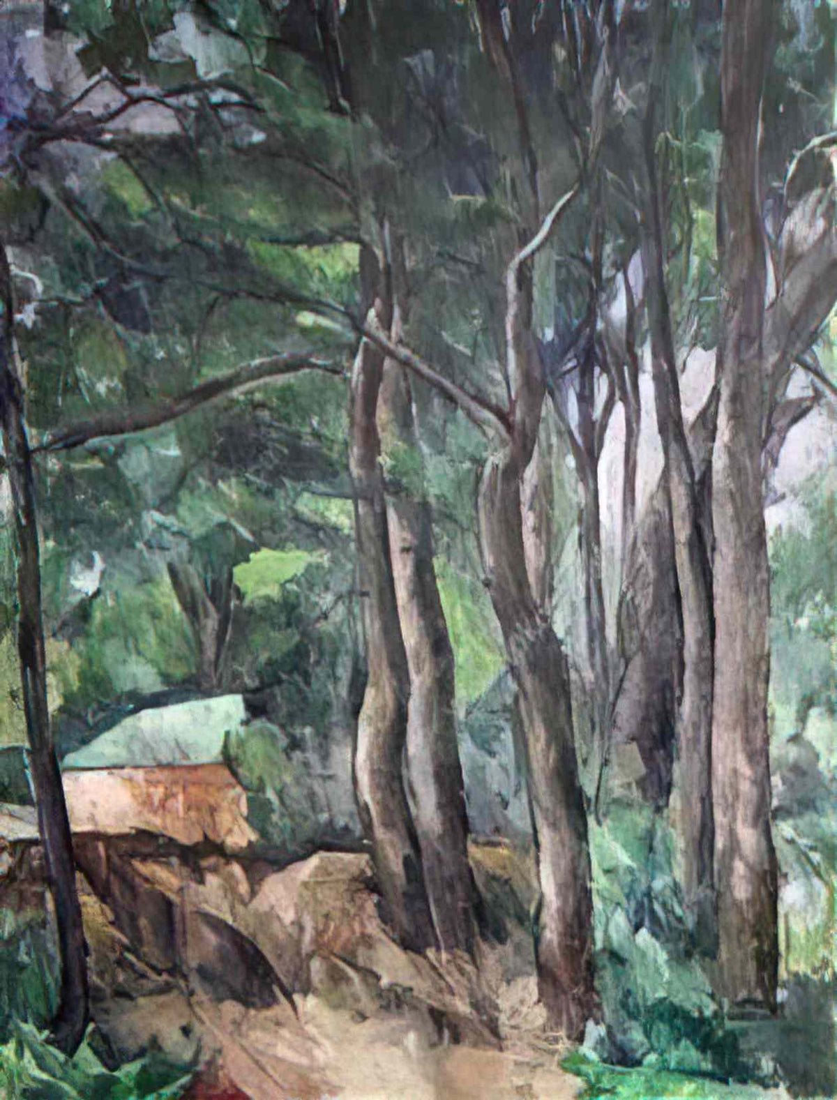 Pyotr Konchalovsky trees 1919 Art A4 Photo Print