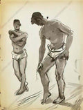 Pyotr Konchalovsky two standing models 1934 Art A4 Photo Print