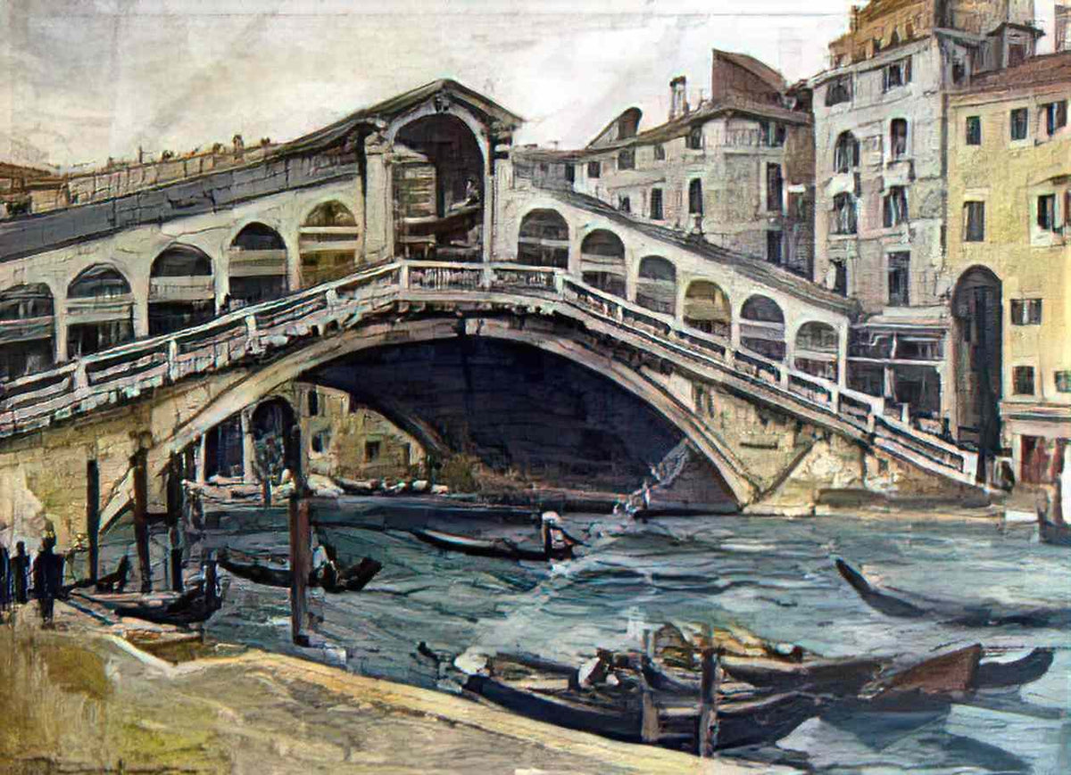 Pyotr Konchalovsky venice rialto bridge 1924 Art A4 Photo Print