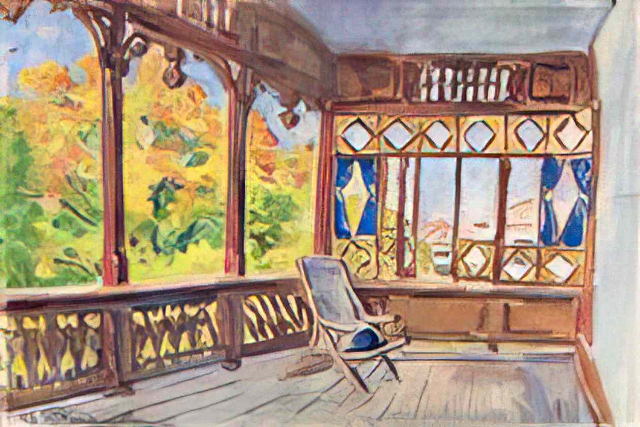 Pyotr Konchalovsky veranda essentuki 1948 Art A4 Photo Print