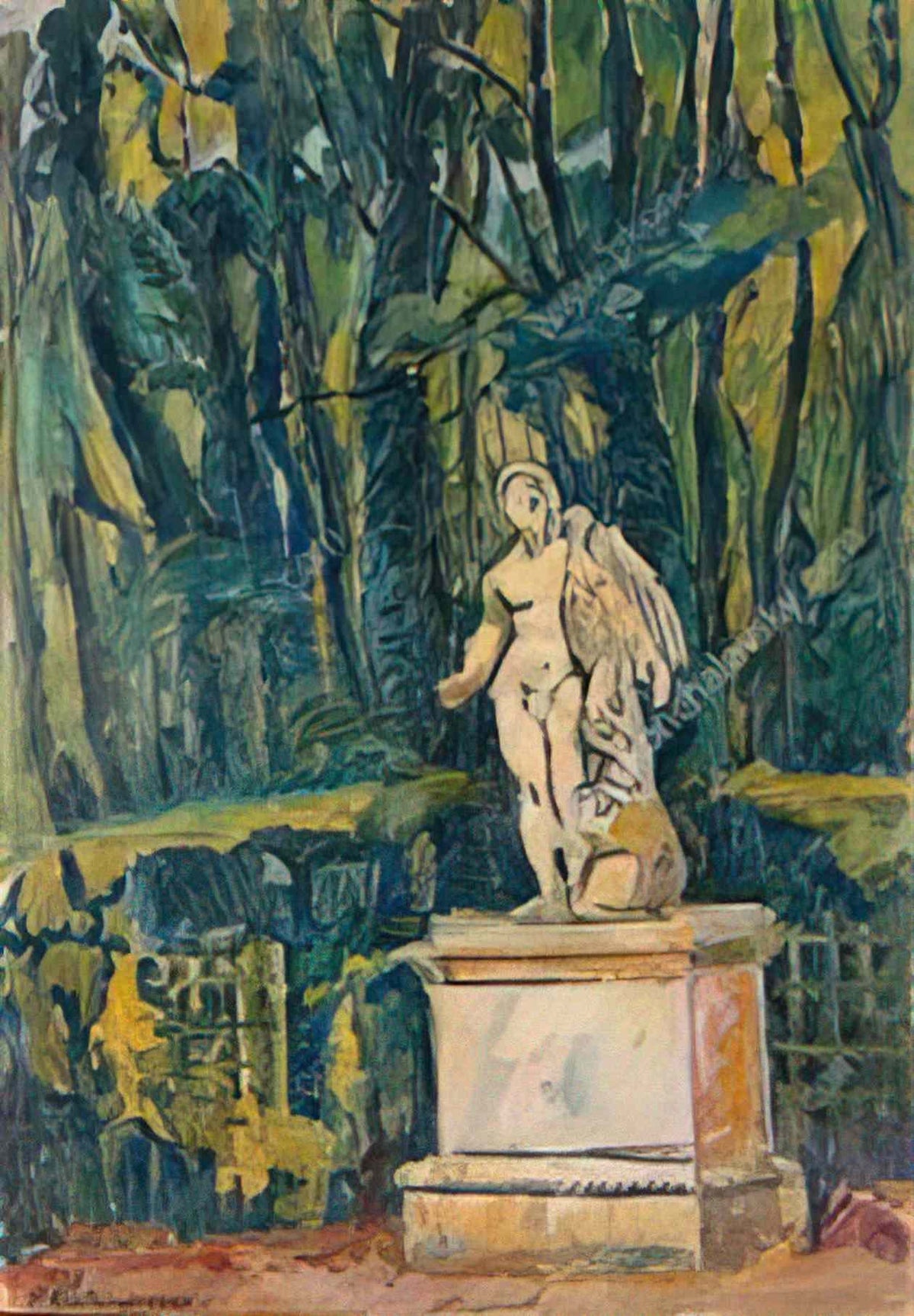 Pyotr Konchalovsky versailles statue 1908 Art A4 Photo Print