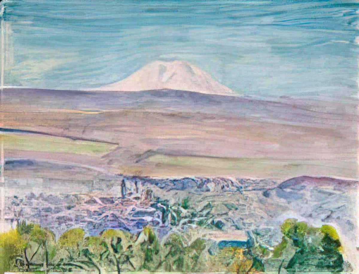 Pyotr Konchalovsky view of elbrus 1948 Art A4 Photo Print