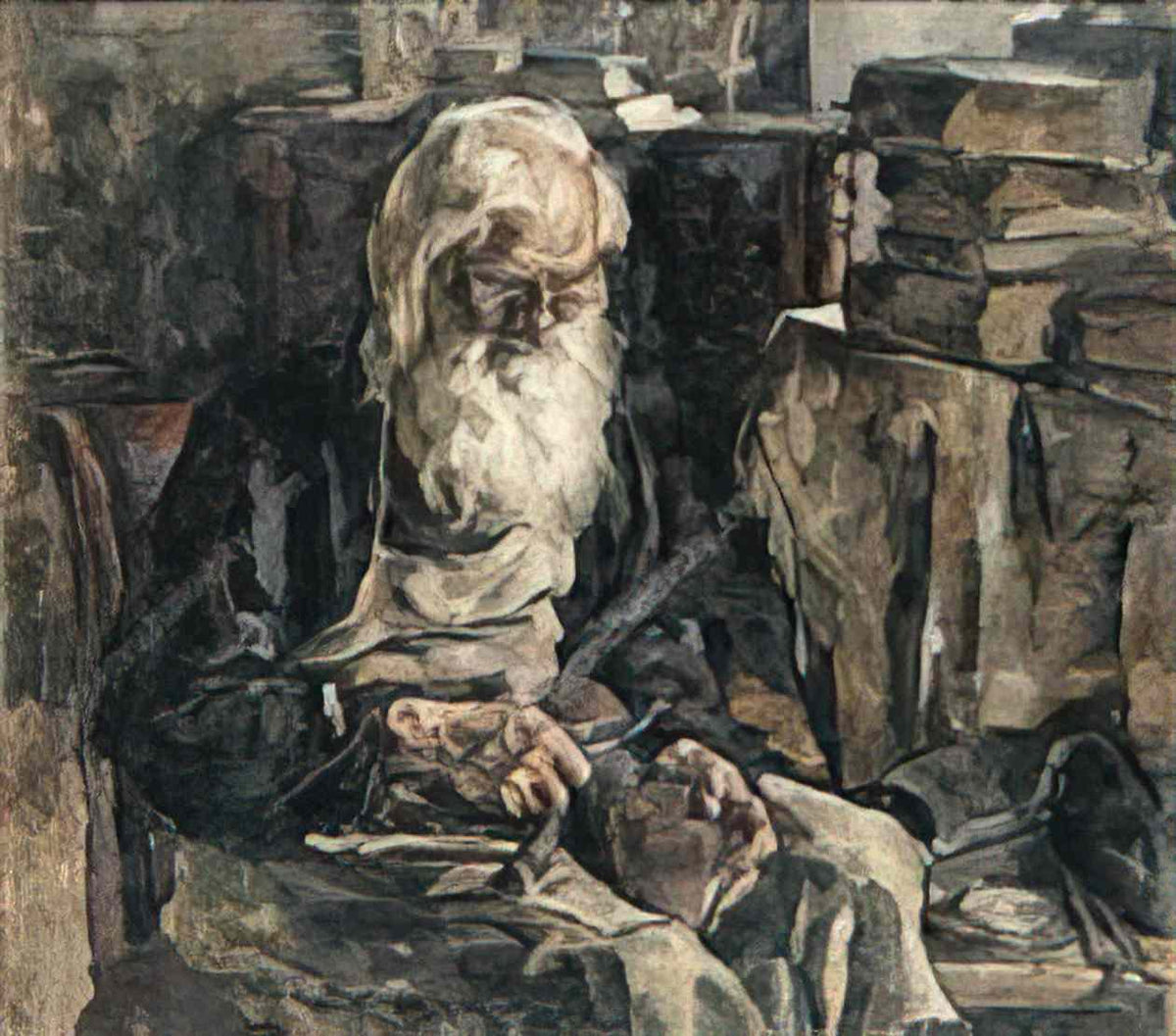 Pyotr Konchalovsky vissarion a shoemaker at work 1926 Art A4 Photo Print