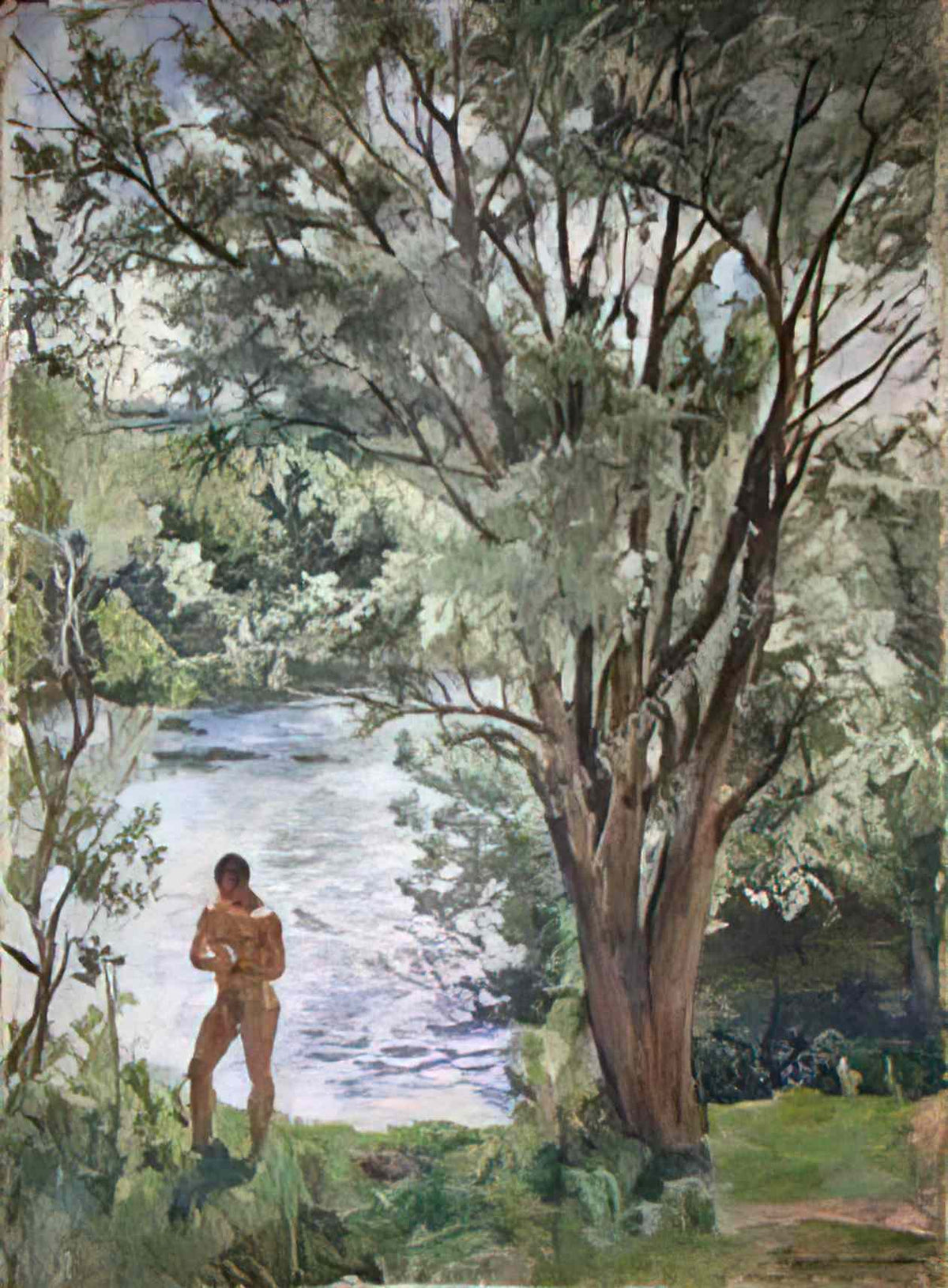 Pyotr Konchalovsky volodya by the river 1938 Art A4 Photo Print