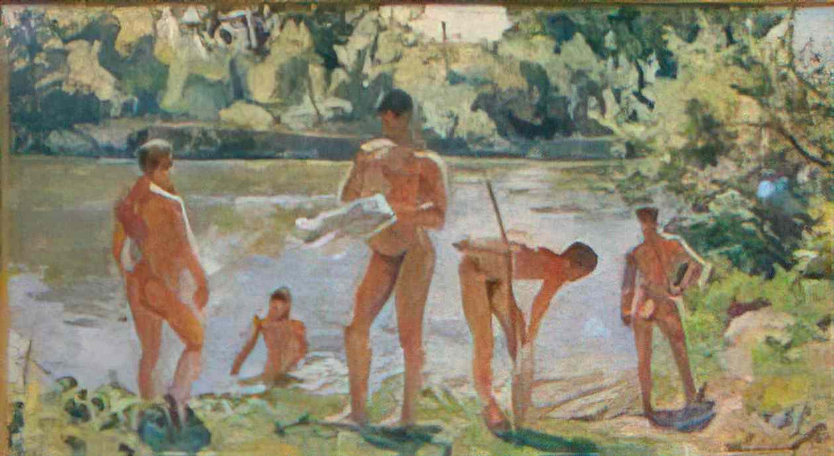 Pyotr Konchalovsky volodya by the water 1938 Art A4 Photo Print