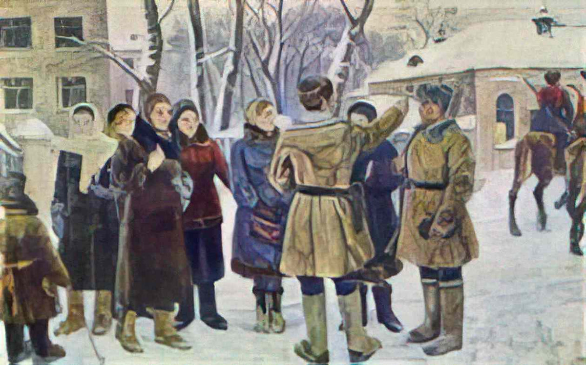 Pyotr Konchalovsky where to give blood here 1942 Art A4 Photo Print