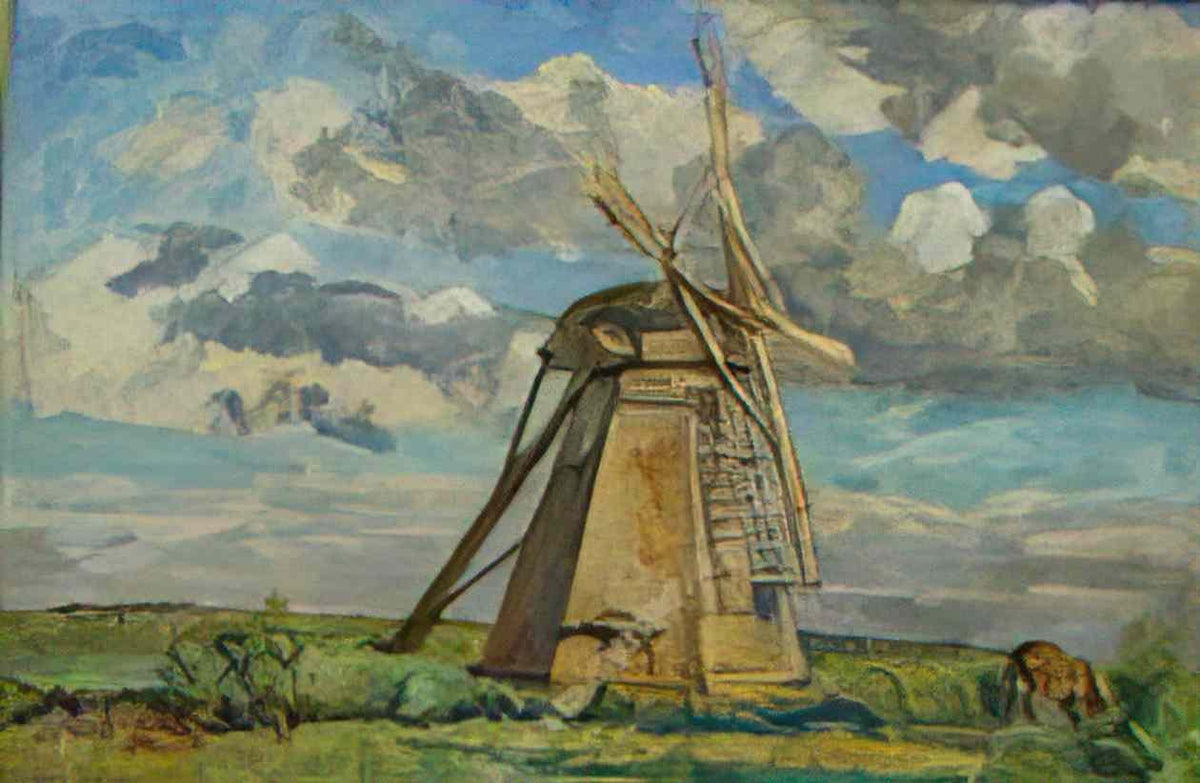 Pyotr Konchalovsky windmill 1926 Art A4 Photo Print