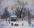Pyotr Konchalovsky winter playing children 1929 Art A4 Photo Print