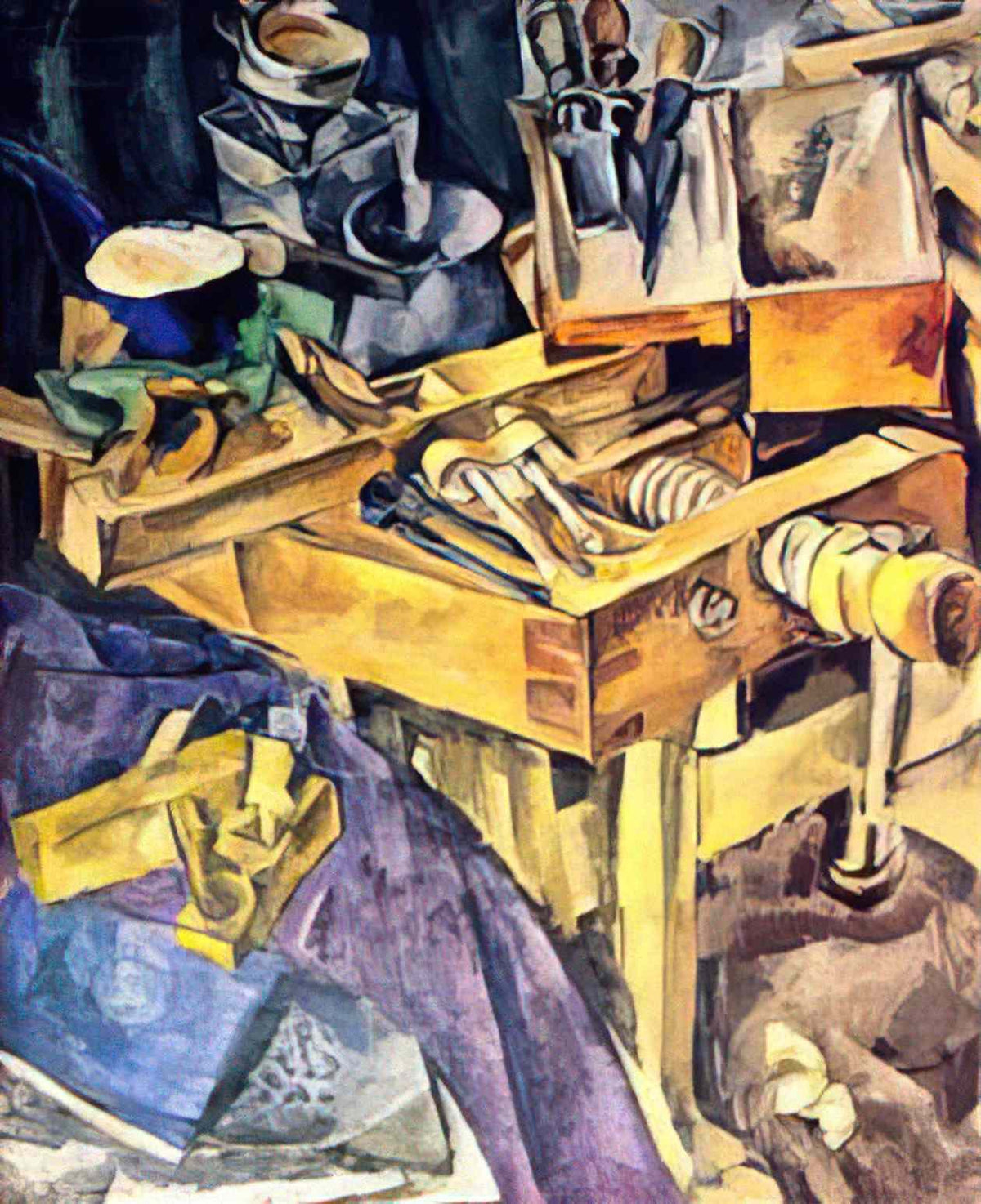 Pyotr Konchalovsky workbench 1917 Art A4 Photo Print