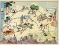 Pyrenees Map France Vintage Retro Advert Poster