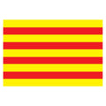 Pyreneesorientales Dep Flag N2977 A4 Photo Print