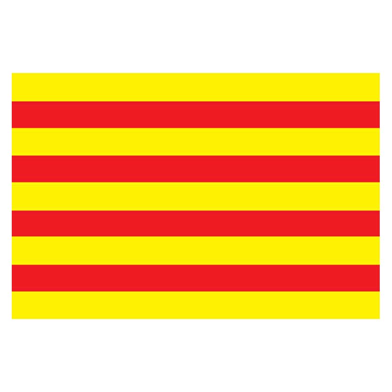 Pyreneesorientales Dep Flag N2977 A4 Photo Print