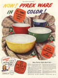 Pyrex Bowls Gift 1940s Vintage Retro Advert Poster
