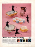Pyrex Showcase Vintage 1950s Vintage Retro Advert Poster