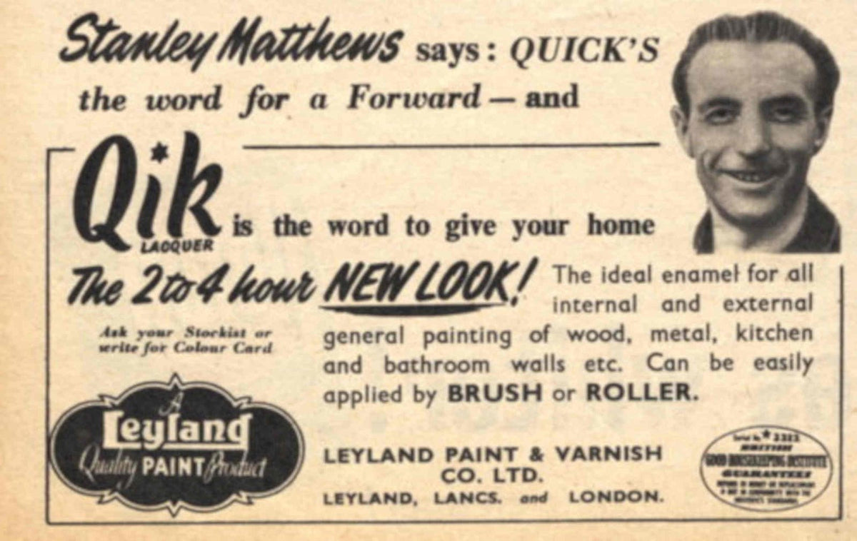 Qik Matthews Paint 1950s Vintage Retro Advert Poster