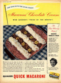 Quaker Macaroni Cream 1950s Vintage Retro Advert Poster