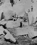 Quarrying granite for the Mormon Temple Utah Territory Military A4 Photo Print