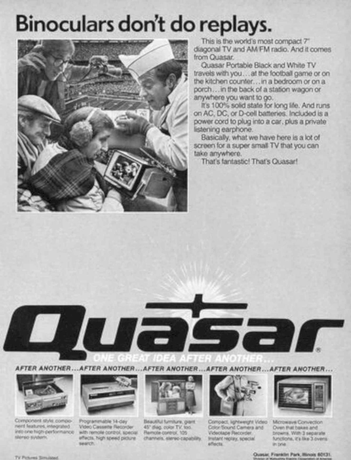 Quasar Tv Family Vintage Retro Advert Poster A4 Photo Print