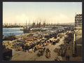 Quay de la Joliette Marseilles Vintage A4 Photo Print