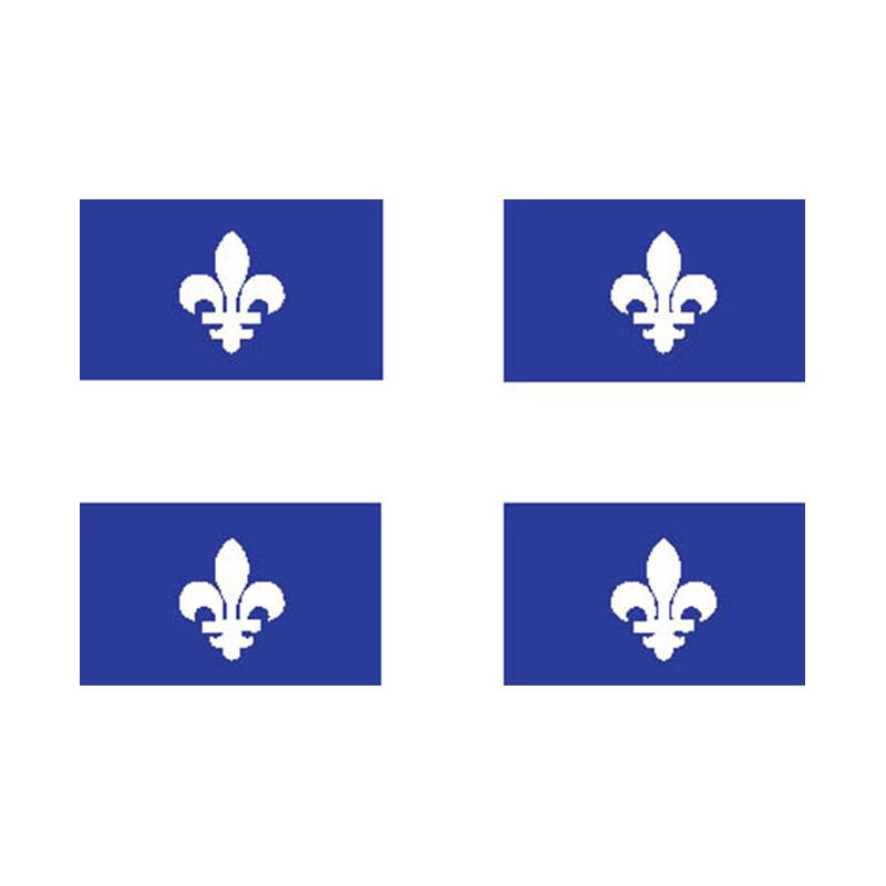 Quebec Prov Flag N3650 A4 Photo Print