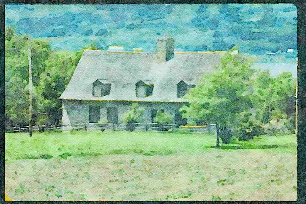Quebec Rustic 262003 Ile D'Orleans Farm A4 Limited Edition Watercolour Print