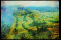 Quebec Rustic 262004 Ile D'Orleans Patchwork Shoreline A4 Limited Edition Watercolour Print