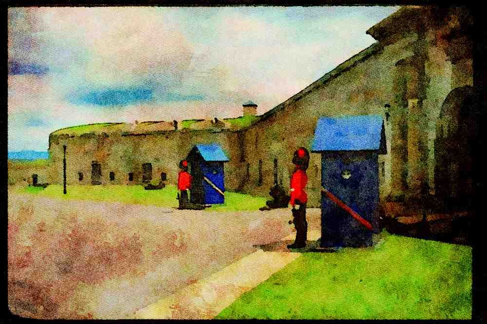 Quebec Rustic 262008 La Citadelle A4 Limited Edition Watercolour Print
