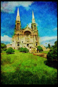 Quebec Rustic 262013 St. Anne de Beaupre Basilica A4 Limited Edition Watercolour Print