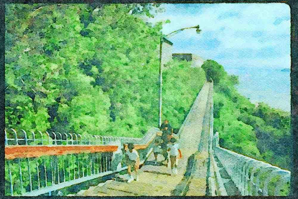 Quebec Rustic 262016 Promenade Dufferin A4 Limited Edition Watercolour Print