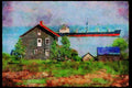 Quebec Rustic 262030 View Of A Ship, Port au Persil, Charlevoix A4 Limited Edition Watercolour Print