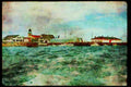 Quebec Rustic 262043 Boats, Riviere Du Tonnerre, Basse Cote Nord A4 Limited Edition Watercolour Print