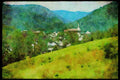 Quebec Rustic 262059 Petit Saguenay Village, Charlevoix A4 Limited Edition Watercolour Print