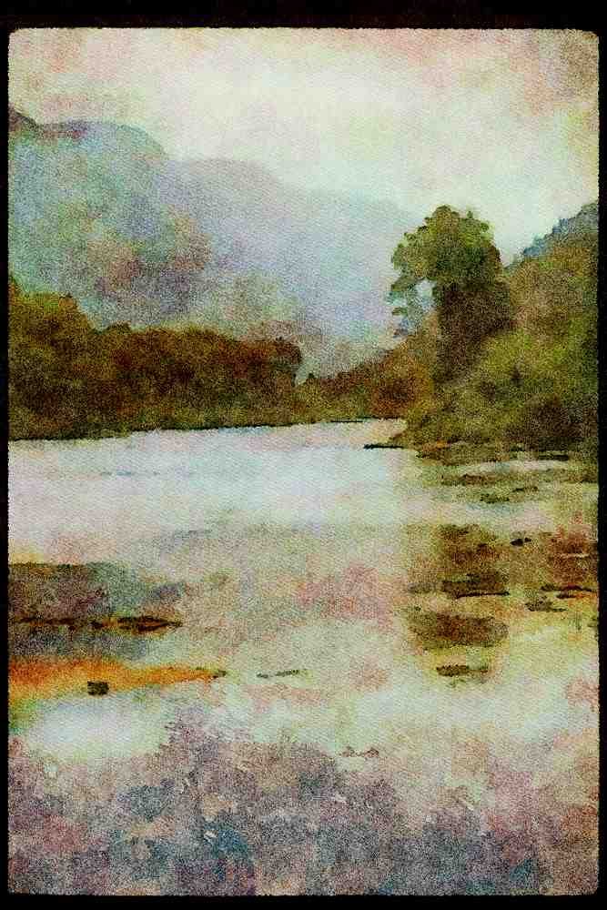 Quebec Rustic 262080 Vallee De La Jacques Cartier A4 Limited Edition Watercolour Print