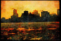 Quebec Rustic 262084 City Skyline, Montreal A4 Limited Edition Watercolour Print