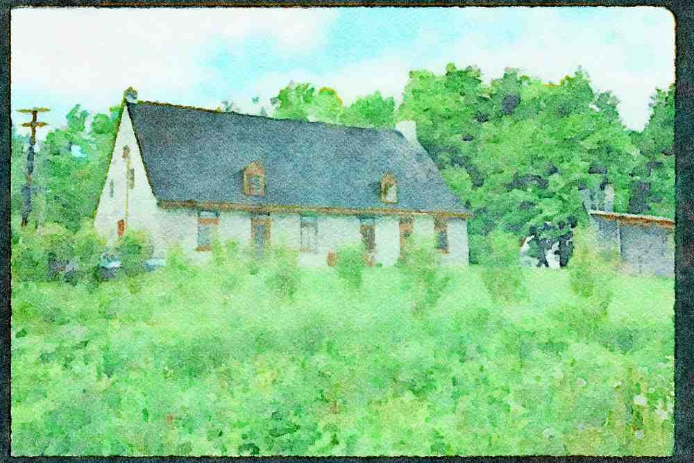 Quebec Rustic 262088 Maison Joseph Marie Gobeil A4 Limited Edition Watercolour Print